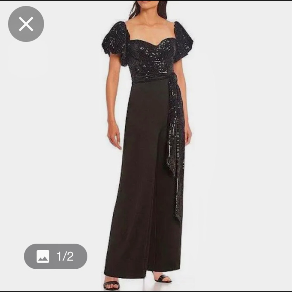 Badgley Mischka Belle Taylor Jumpsuit NWT